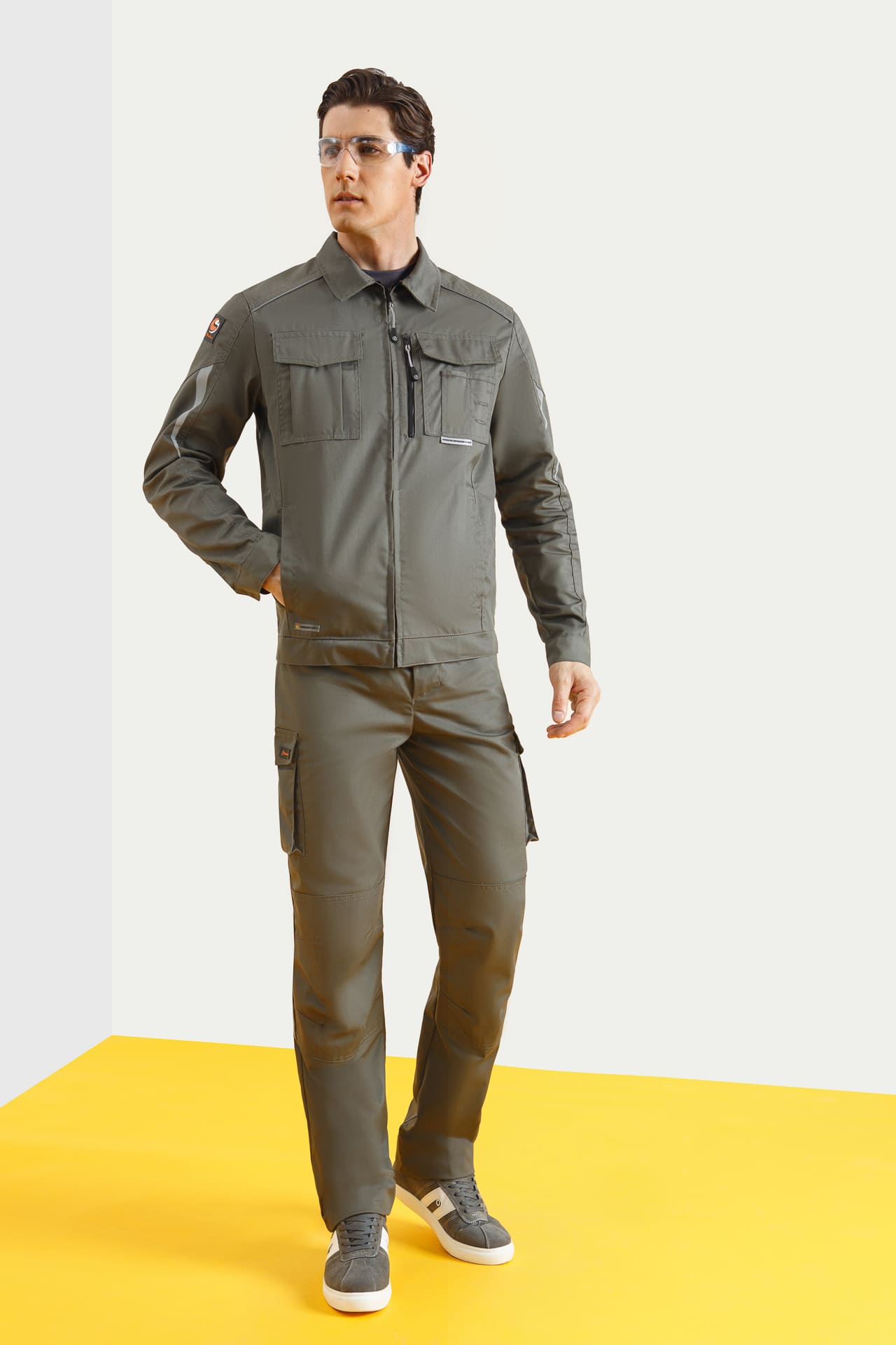 5026429 Костюм  NEW серый хаки STATUS  Летняя спецодежда  размер 60-62/182-188  - Вид №7