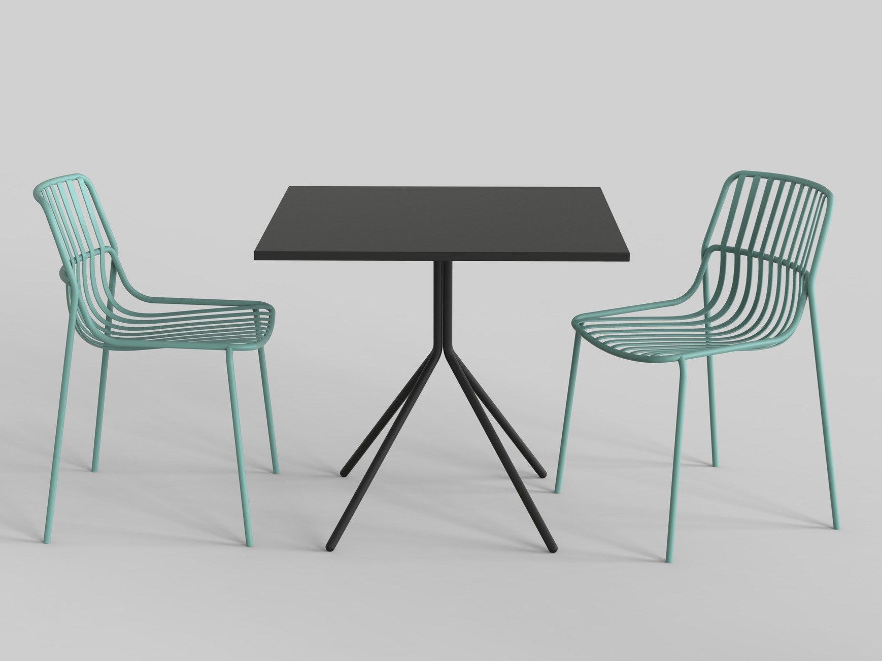 Стальной складной квадратный садовый стол Brunner crona steel ARCH-00101164 - Вид №2