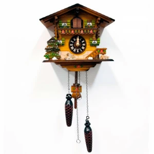 Часы настенные с кукушкой темный орех Sars 8M SARS ДИЗАЙНЕРСКИЕ 00-3967478 Коричневый