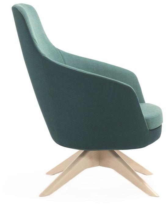 Albaplus Кресло-топчан из ясеня с высокой спинкой Folha 2018/084/ita - Вид №2