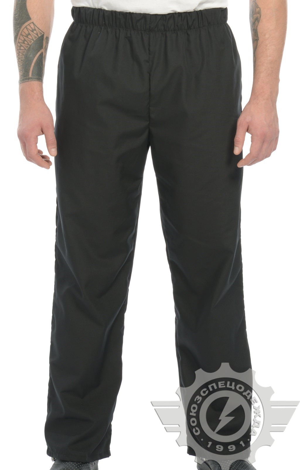 69056 Брюки "Люкс-Лайт" поварские черные  Одежда для поваров  размер 40-42/170-176 Спецодежда  - Вид №7