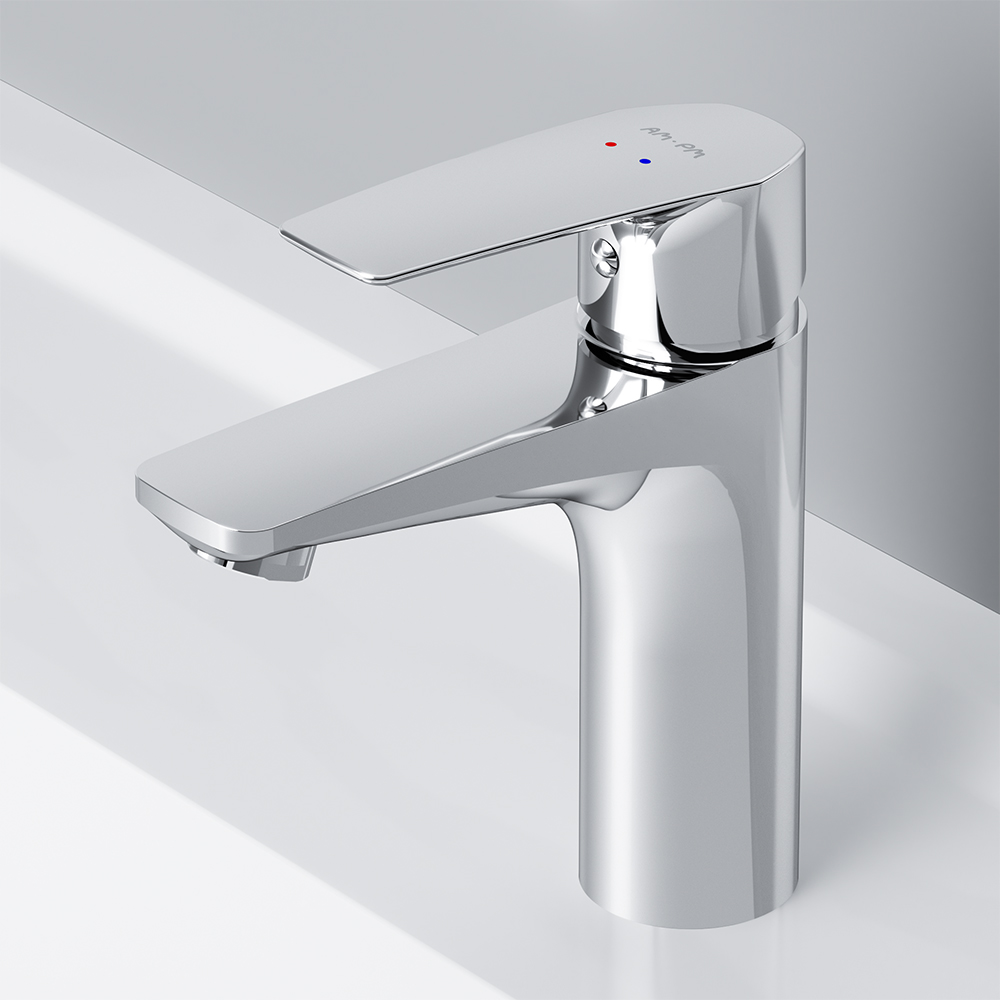 F90A82100 смеситель для умывальника излив 99 мм с д/к хром шт AM.PM Gem - Вид №2