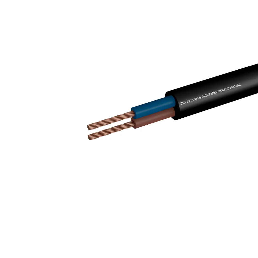 ГОСТОК ПВС 2x1.5 50м - медный провод для электрооборудования 82761872 STLM-1108151