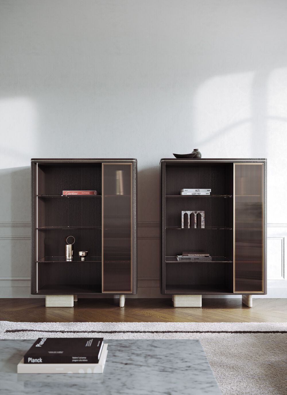 Деревянный и стеклянный шкаф с распашными дверцами Capital Collection Aurelia ARCH-00073283 - Вид №15