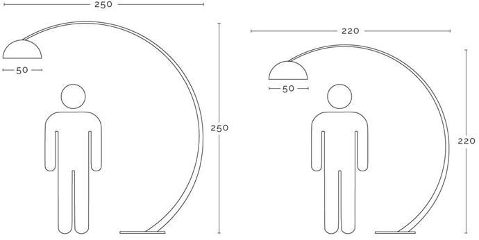 ZAVA Торшер из железа с диммером sun-id-1450532 - Вид №8