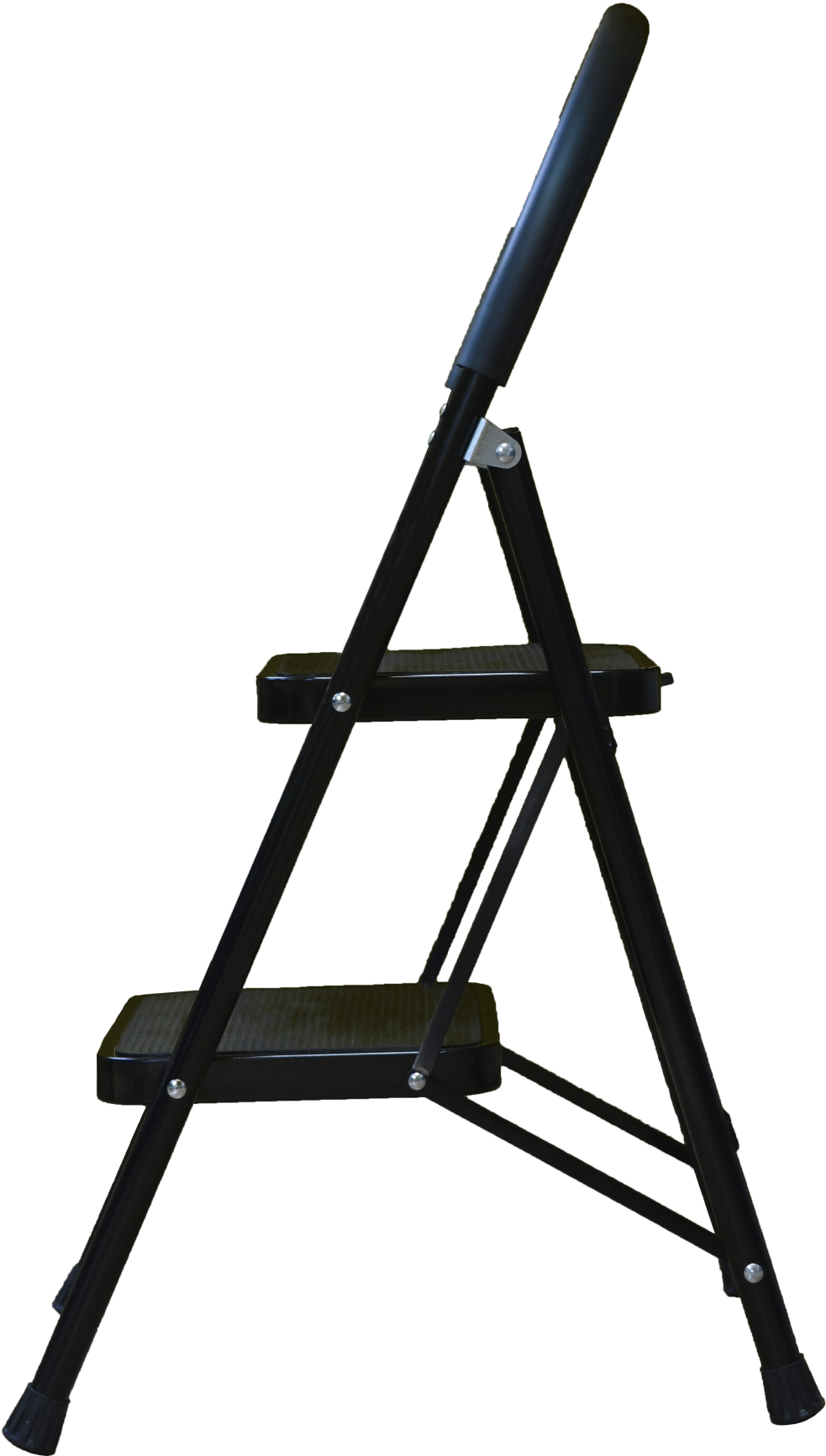 Стремянка-стул с широкими ступенями стальная, 2 ступени