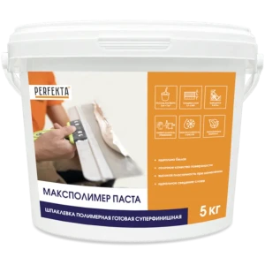 Шпаклевка полимерная суперфинишная Perfekta Максиполимер 5 кг