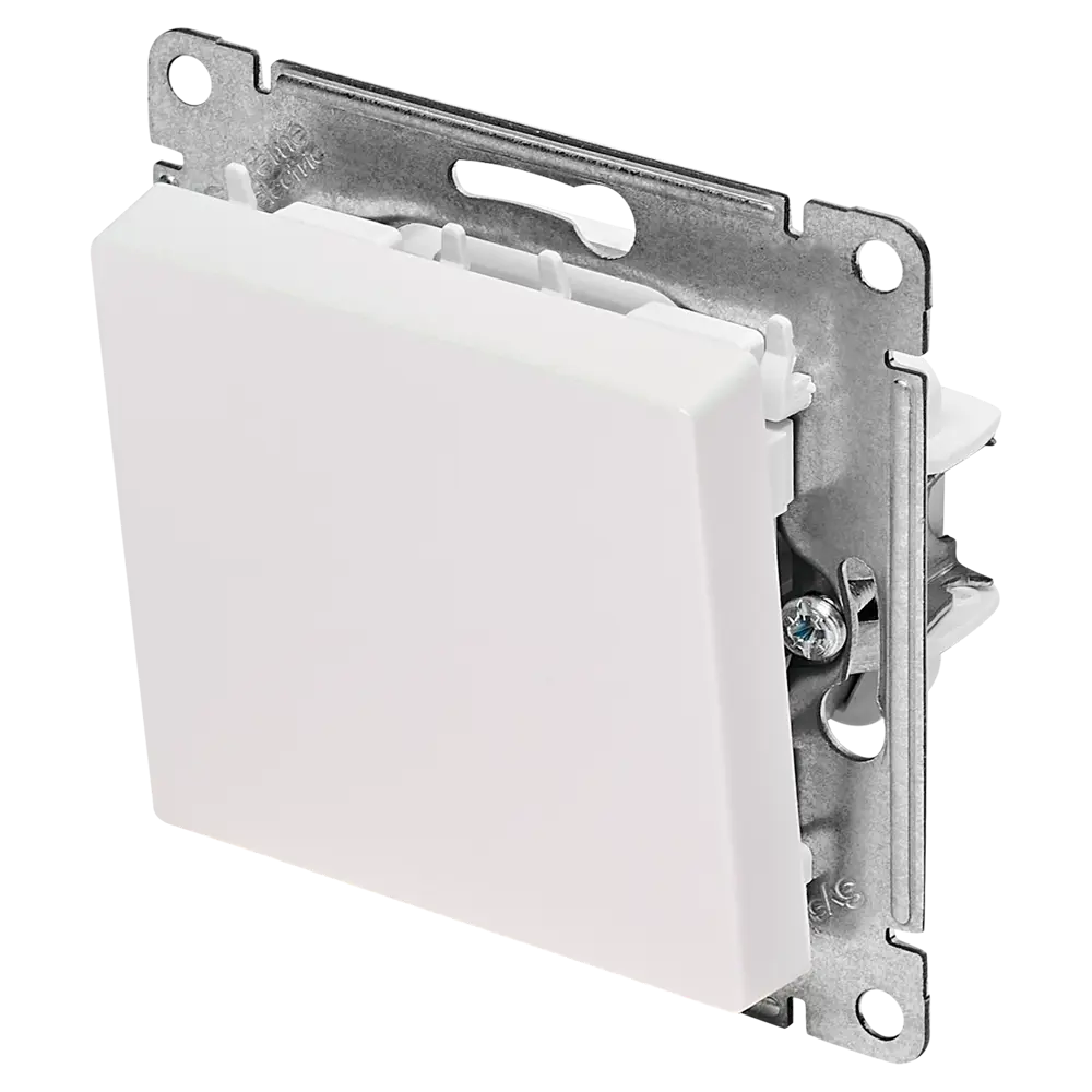 Переключатель встраиваемый Systeme Electric AtlasDesign 1 клавиша цвет жемчужный 89457372 STLM-2104917 - Вид №1
