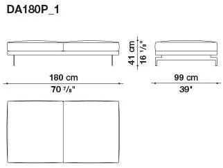 B&B Italia 3-х местный тканевый диван с шезлонгом Dock sun-id-1355318 - Вид №64