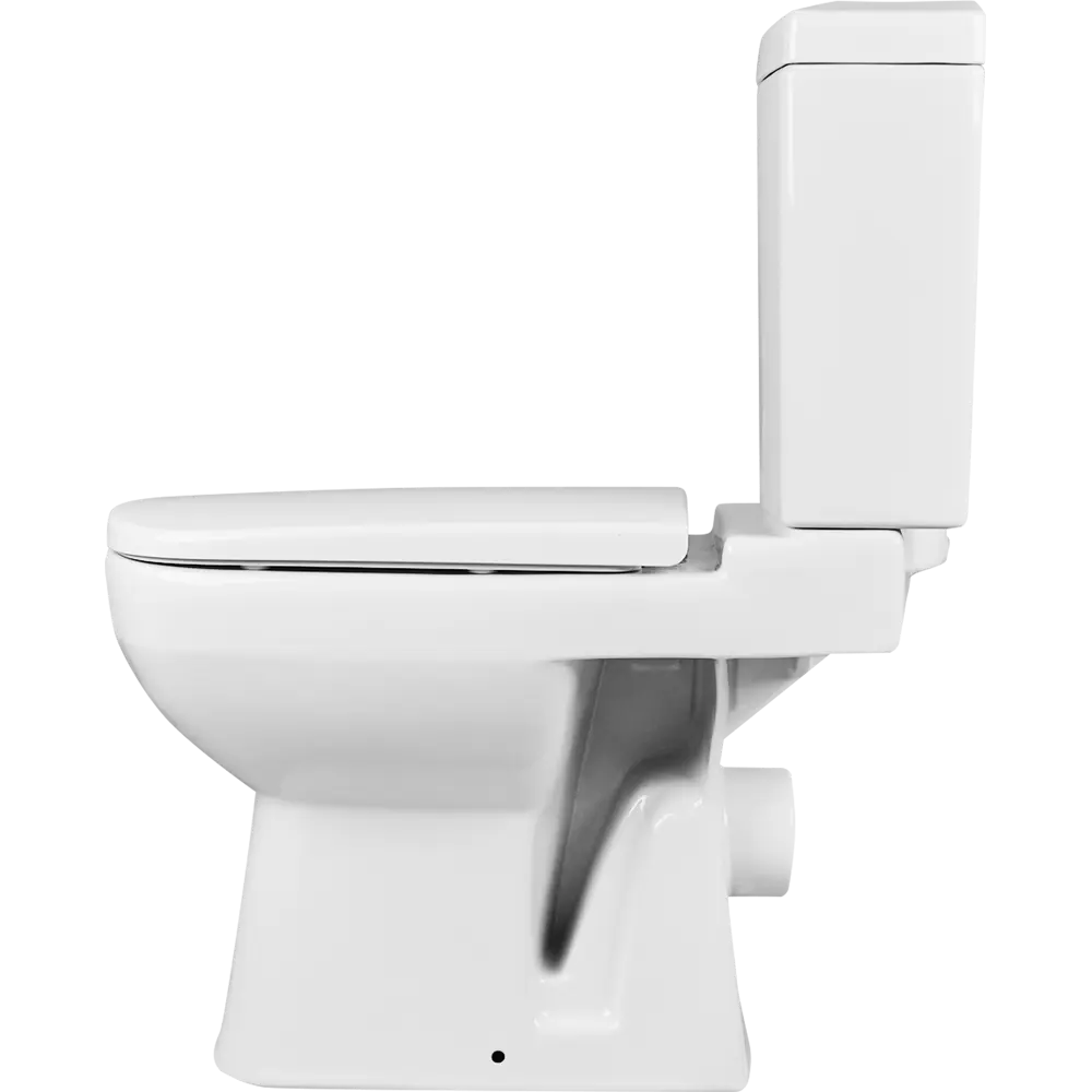 Унитаз-компакт Kirovit Idealsmart Домино горизонтальный выпуск двойной слив STLM-2171244 - Вид №1