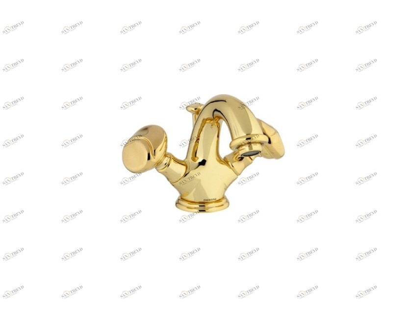 051405.B00.00 Смеситель для раковины на одно отверстие Золото 24К Mestre Oman