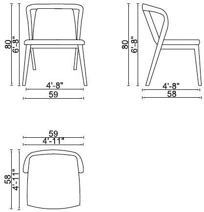 ENNE Стул из ткани с подлокотниками sun-id-1349690 - Вид №4