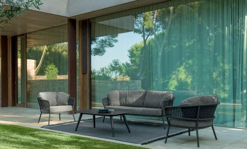 Talenti Прямоугольный керамический садовый столик в современном стиле Moon alu sun-id-1395188 - Вид №2