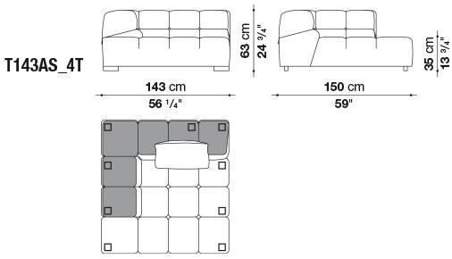 B&B Italia Модульный секционный диван Tufty time sun-id-1414316 - Вид №27