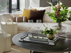 Кожаный поднос