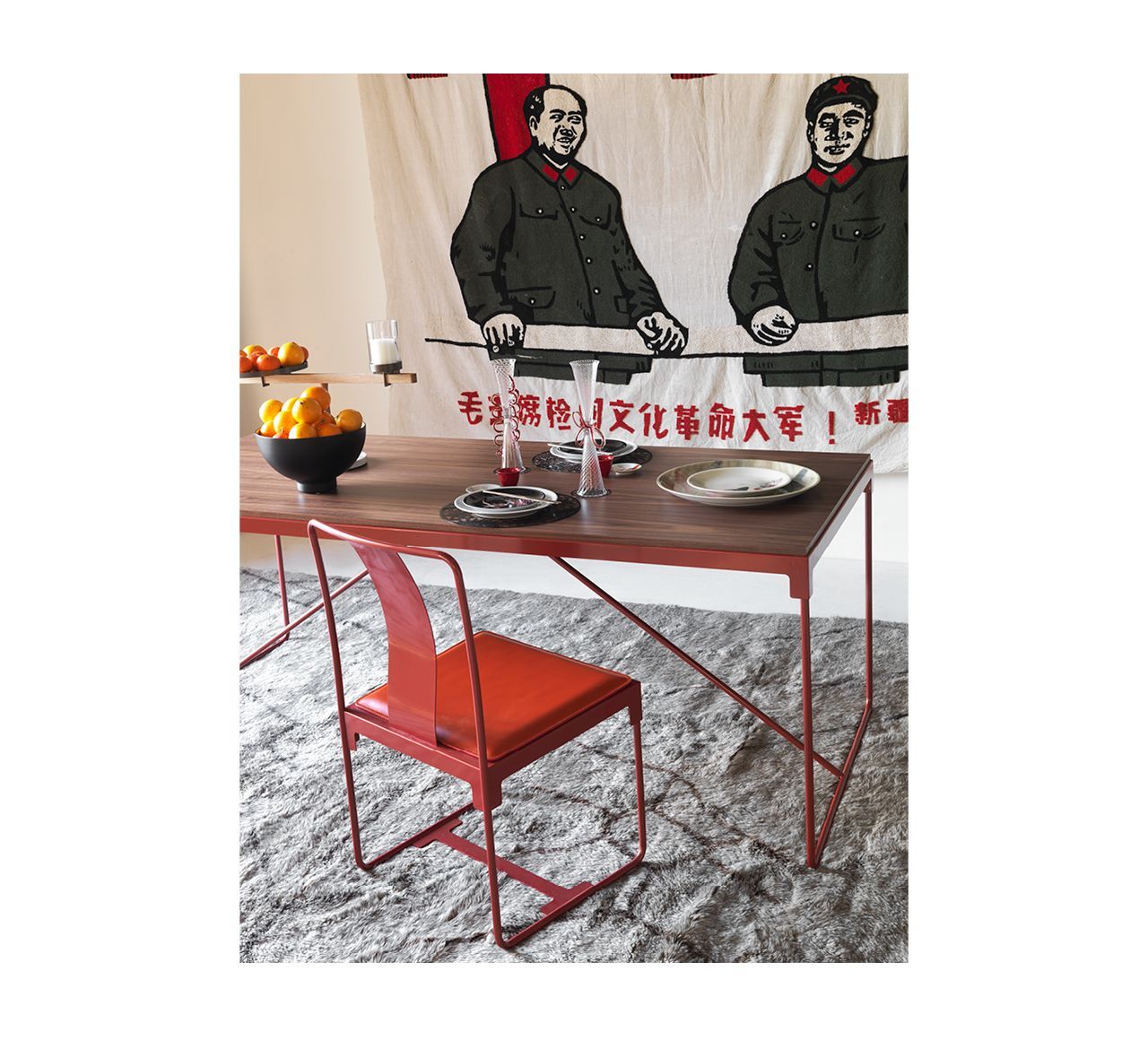 Стальной стул с порошковым покрытием Driade Mingx ARCH-00104279 - Вид №2