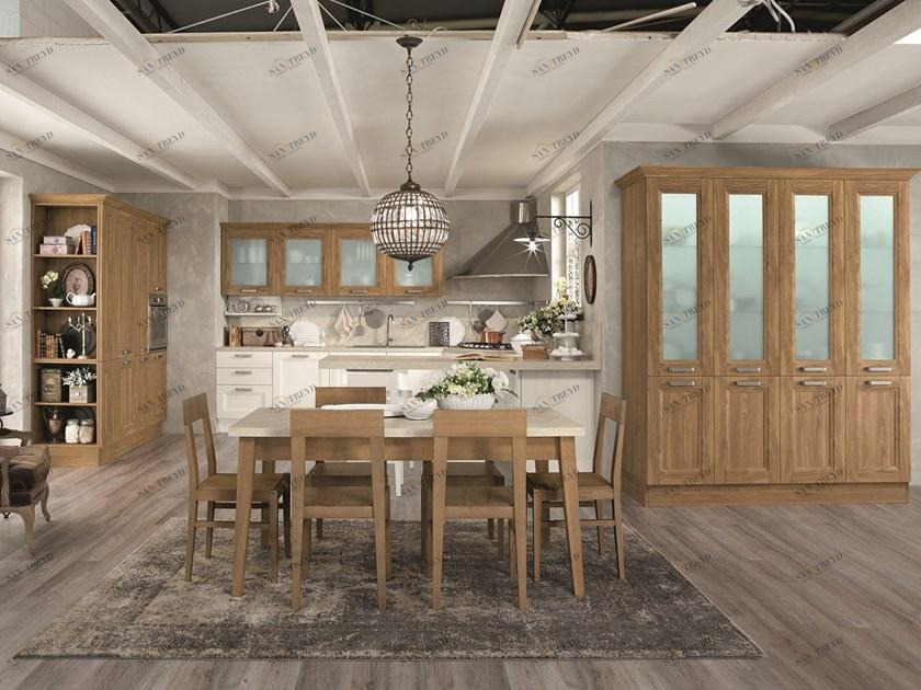 Febal Casa Модульная кухня с ручками с полуостровом sun-id-1464476