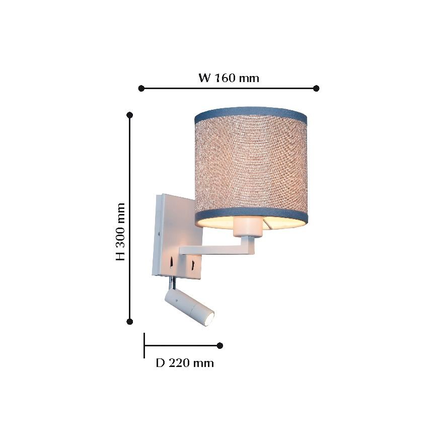 Бра Favourite Essentia 2002-2W FAVOURITE  109539 Серый  - Вид №1