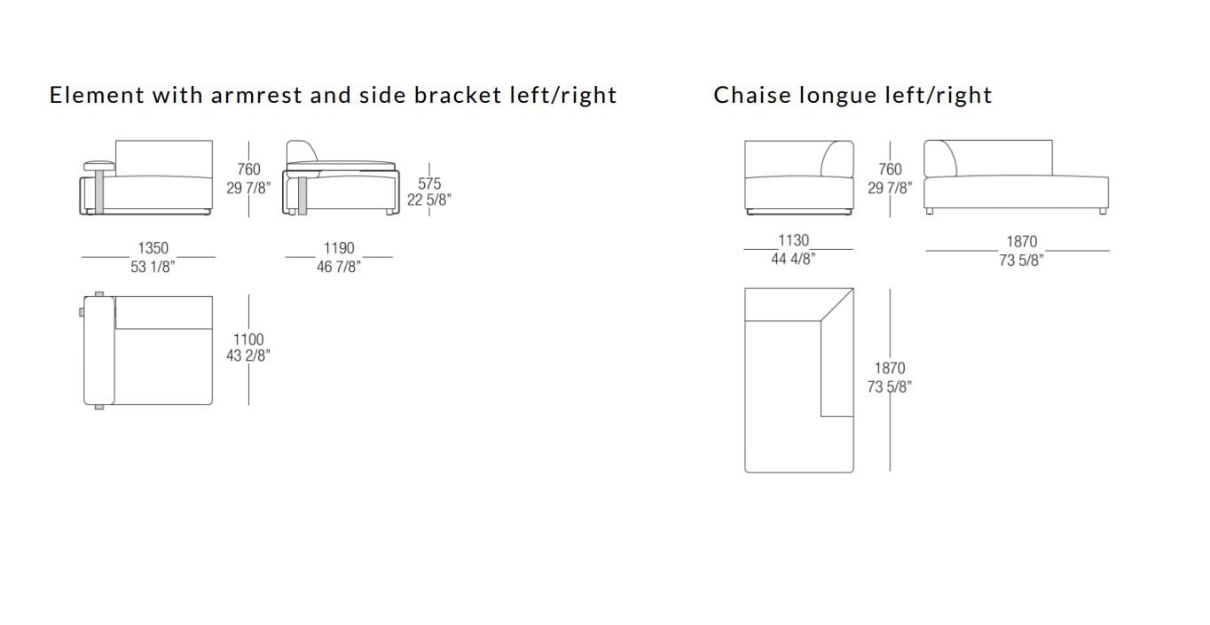 Угловой диван из ткани MisuraEmme CANNES ARCH-00131565 - Вид №4