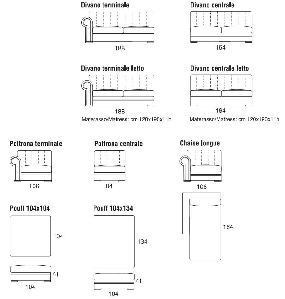 Бархатный диван с полуостровом Former In Italia ARCH-00096582 - Вид №2