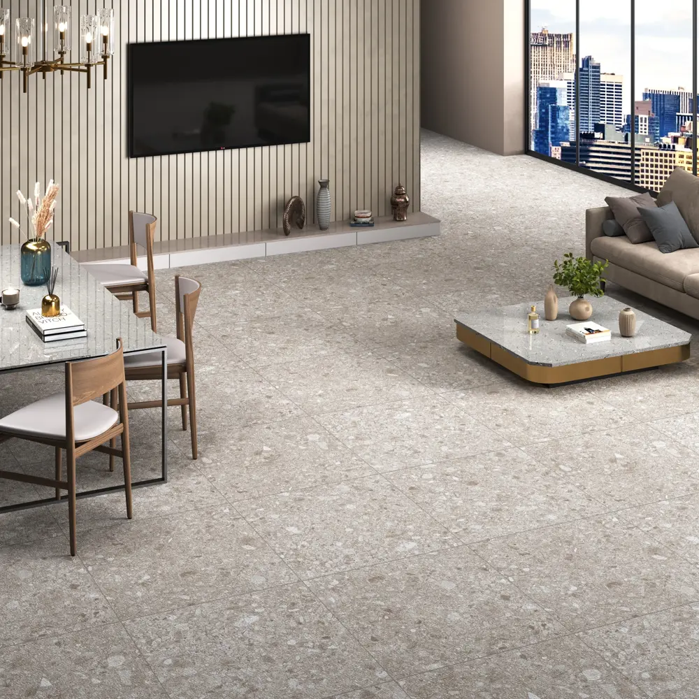 Глазурованный керамогранит Stonella Bianco 60x60 см 1.44 м² матовый цвет белый 89458741 STLM-2171069 Santreyd