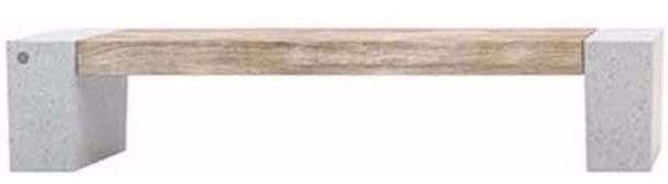 Bellitalia Деревянная скамейка со спинкой Eraclea sun-id-1459567 - Вид №1