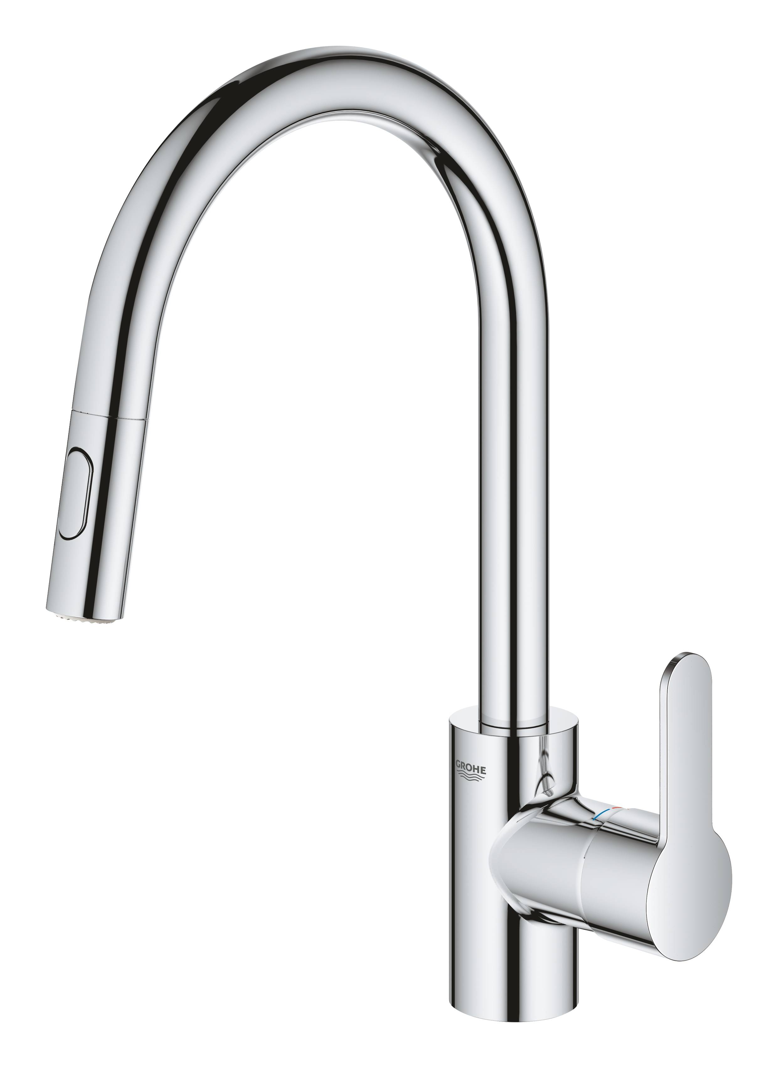 Смеситель для кухни GROHE Eurostyle Cosmopolitan, высокий излив, хром (31482003) - Вид №2