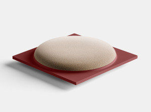 Бетонный квадратный пуф