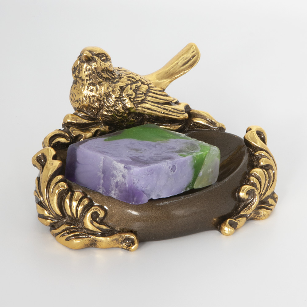 72029 Мыльница Птичка Терра Бронза BOGACHO 4627179655013 - Вид №3