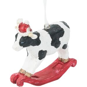 Елочная игрушка Erich Krause Decor Корова качалка 7 см 85868453 STLM-2164422
