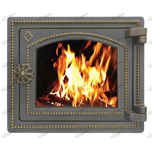 Дверка каминная Везувий ДТ-3С (бронза) 4359