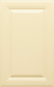 Фасады для кухни Кантри Фрезеровка «Прямоугольник Фолк» Сливки глянец №201