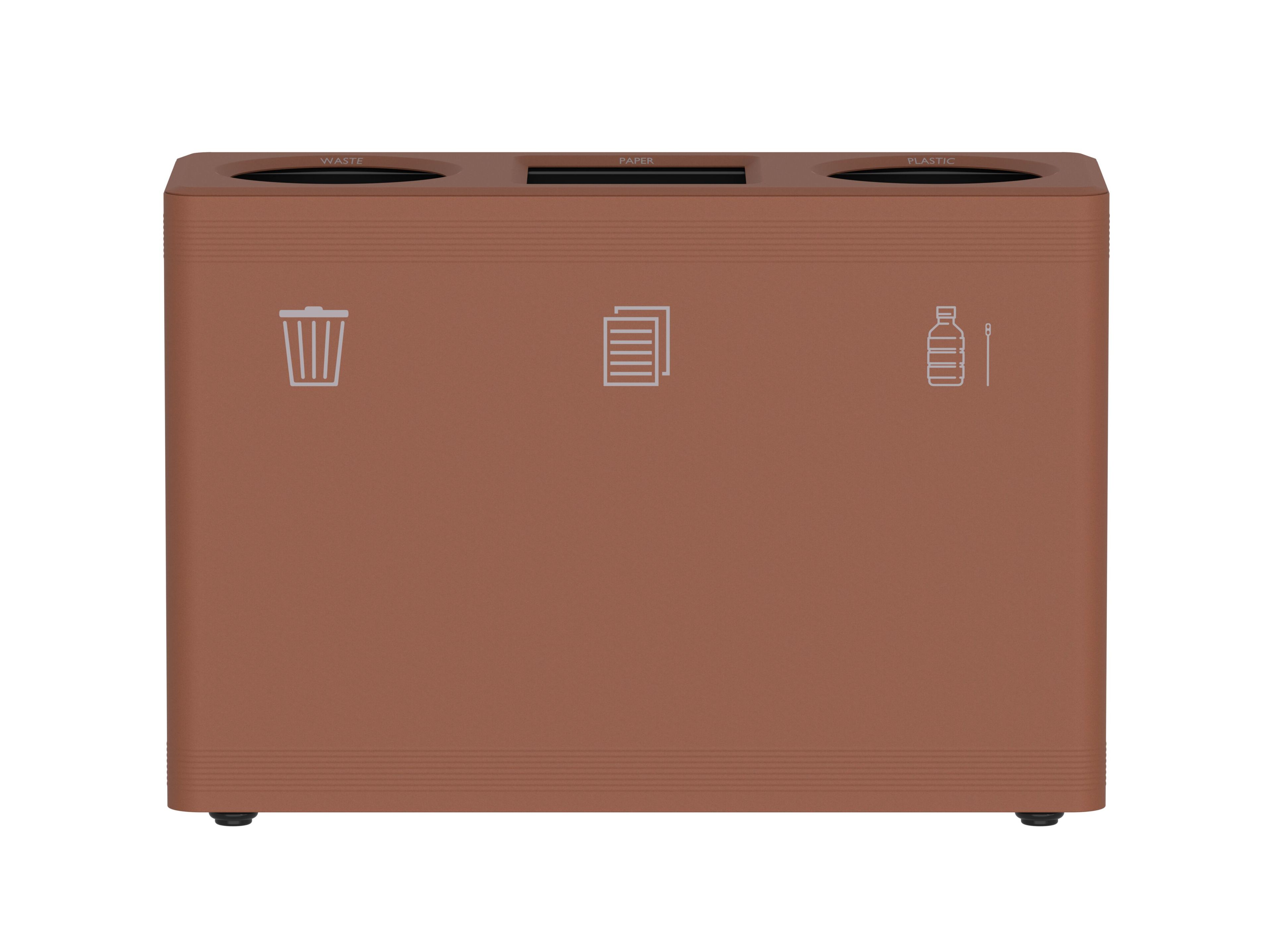 Стальная стойка для мусора с порошковым покрытием с крышкой FUNCTIONALS DITCH ARCH-00011679