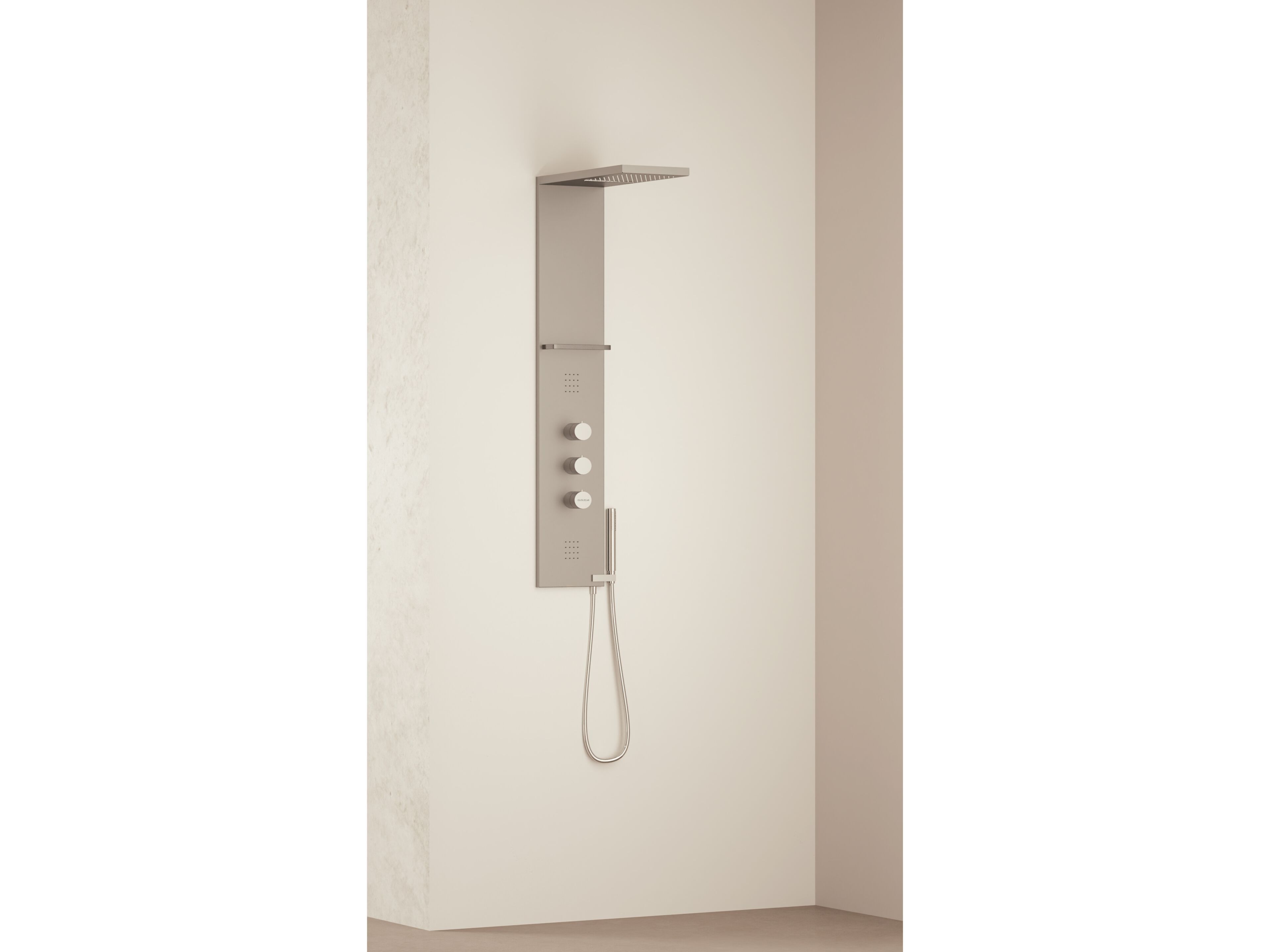 Термостатическая настенная душевая колонна с ручным душем GUGLIELMI RUBINETTERIE SAVE XS ARCH-00021891 - Вид №1