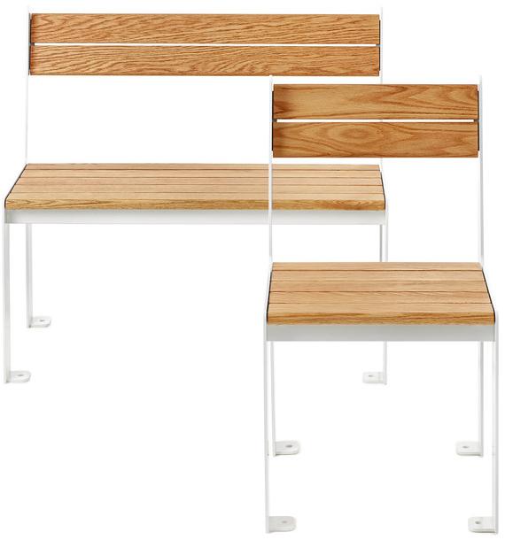 Nola Industrier Садовый стул из стали и дерева Low/high U11-59 - Вид №3