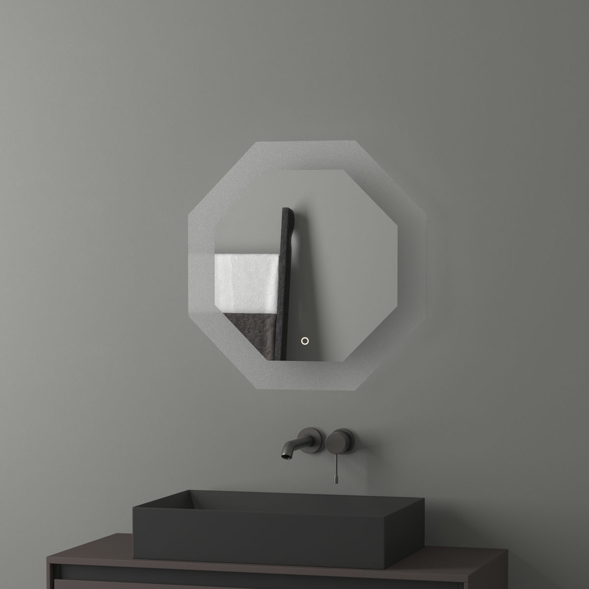 BY 2603 Зеркало с LED-подсветкой 19 W EVOFORM Ledshine - Вид №4