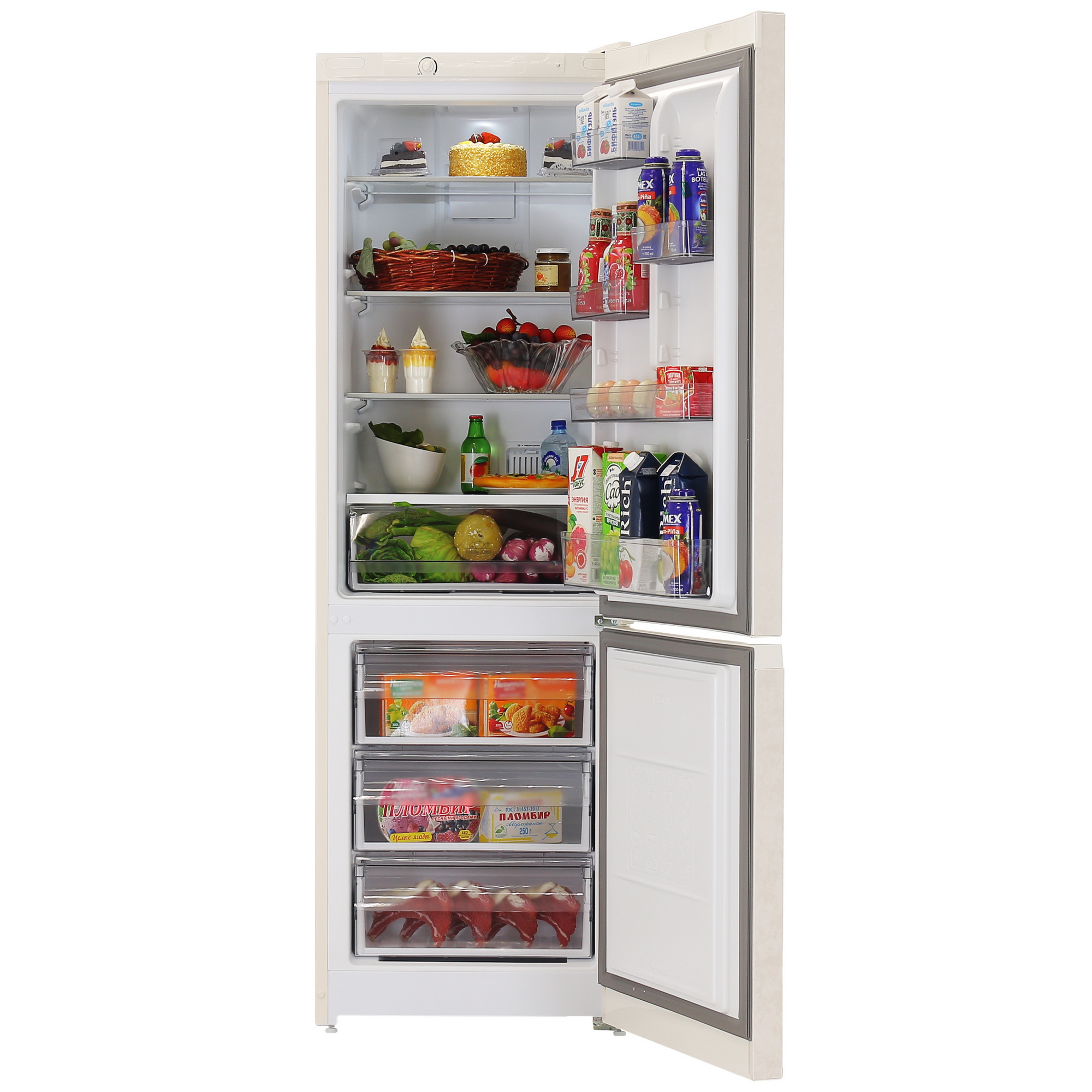 5449114 Холодильник с морозильником   Hotpoint HT 4180 AB бежевый STDN-0132445 - Вид №5