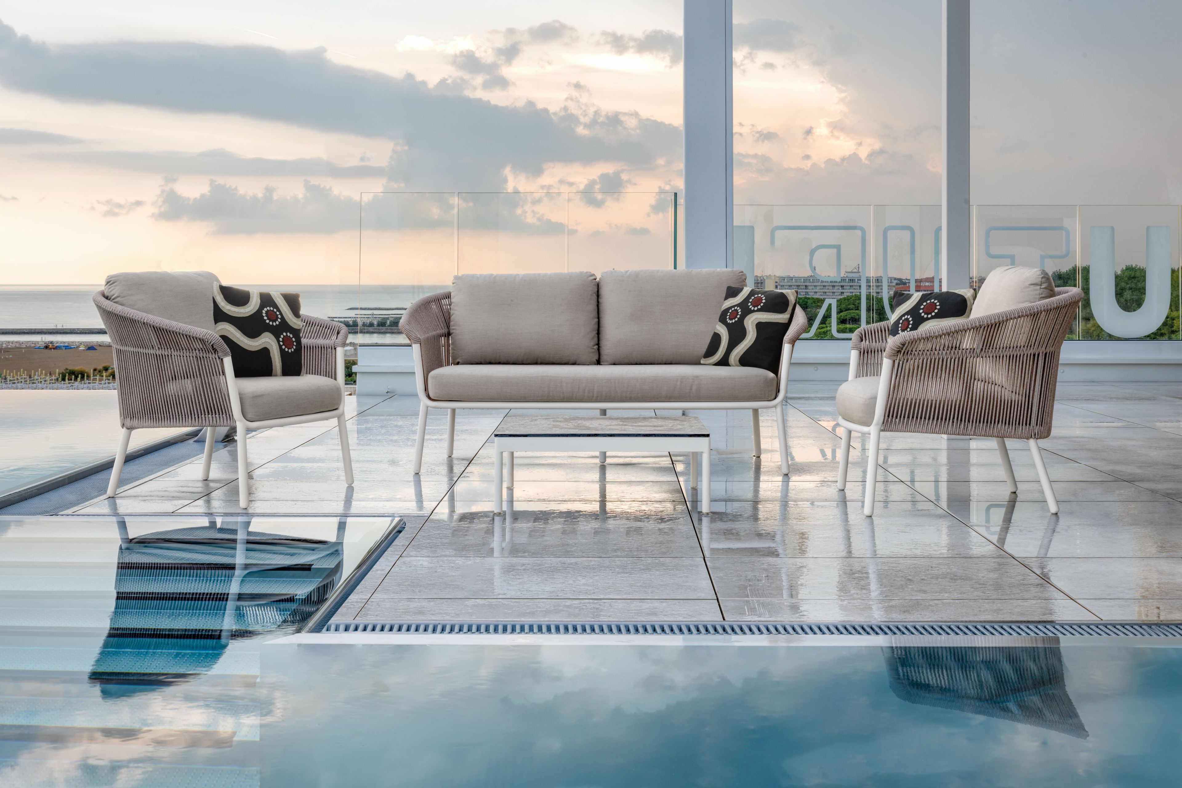 Веревочное кресло на открытом воздухе Contral озеро ARCH-00072321 - Вид №2