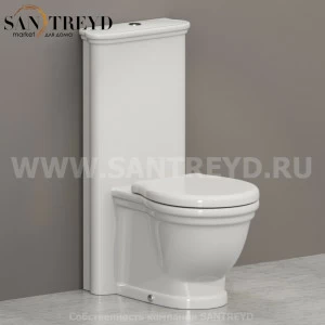 PA137BI; FL019 Бачок для унитаза Белый Ceramica Globo PAESTUM Италия