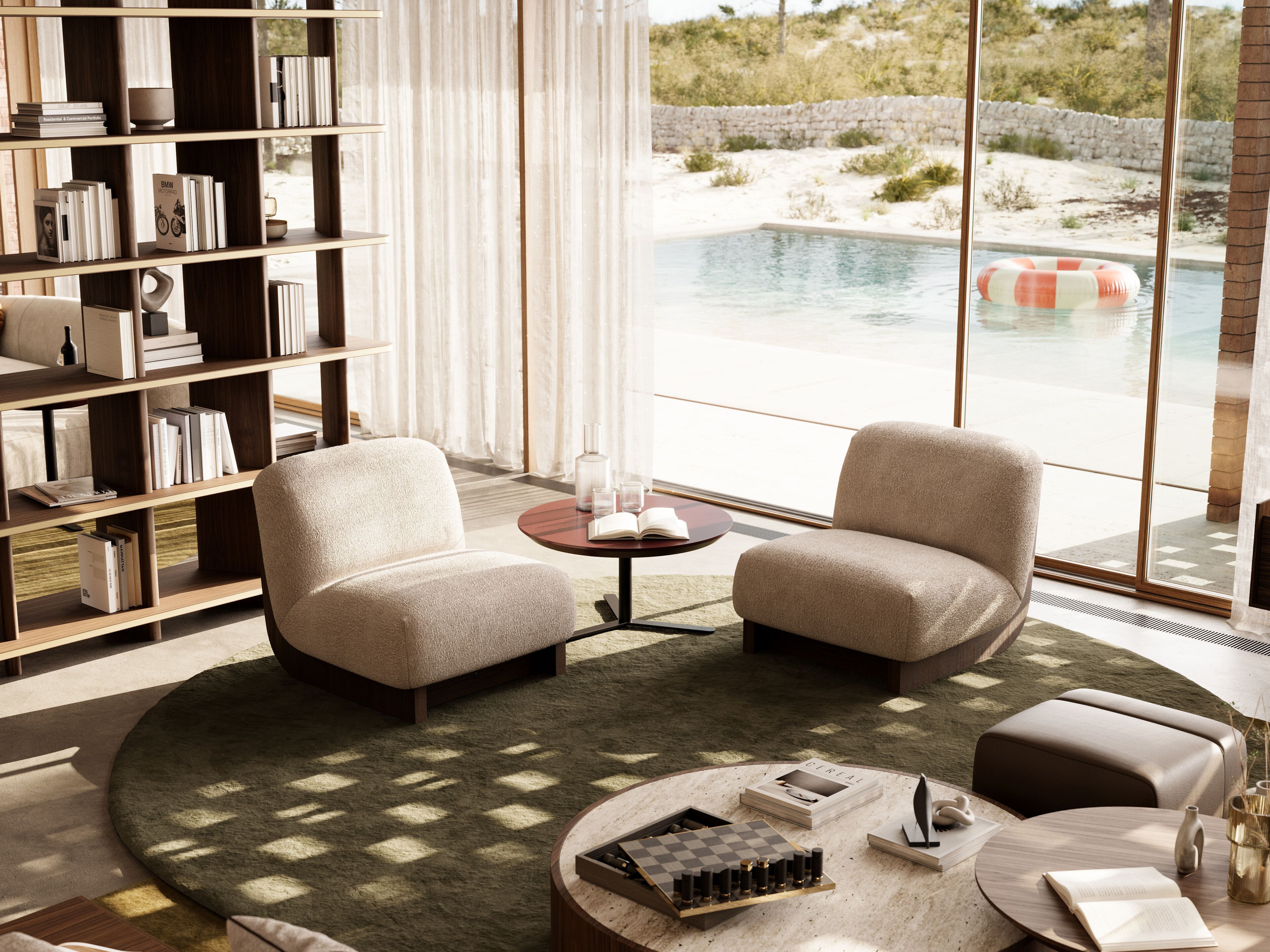 Тканевое кресло без подлокотников Laskasas Essence ARCH-00148809 - Вид №1