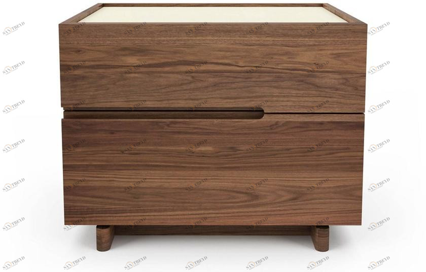 Huppé Прямоугольная тумбочка из орехового дерева с ящиками Nelson 8344l/r-8343l/r HUPPE