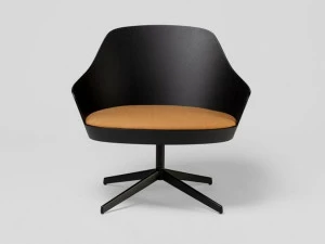 ENEA Вращающееся кресло из дуба с подлокотниками Kaiak