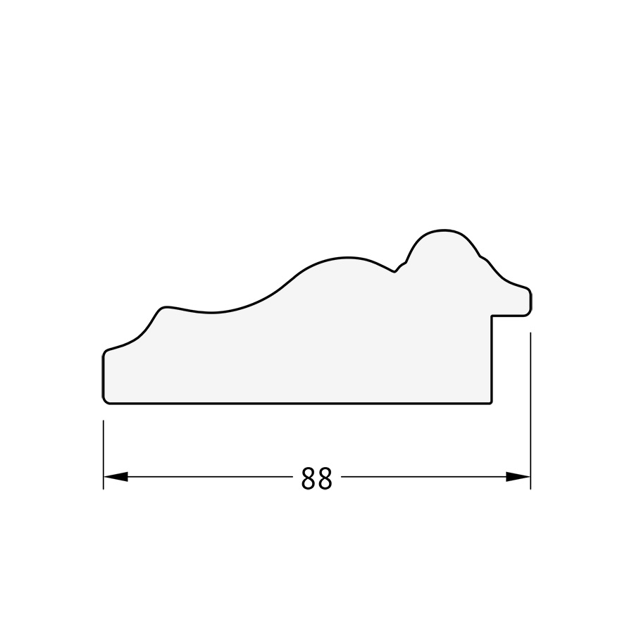BY 4361 Зеркало с гравировкой в багетной раме - римское золото 88 mm EVOFORM Exclusive-G - Вид №4