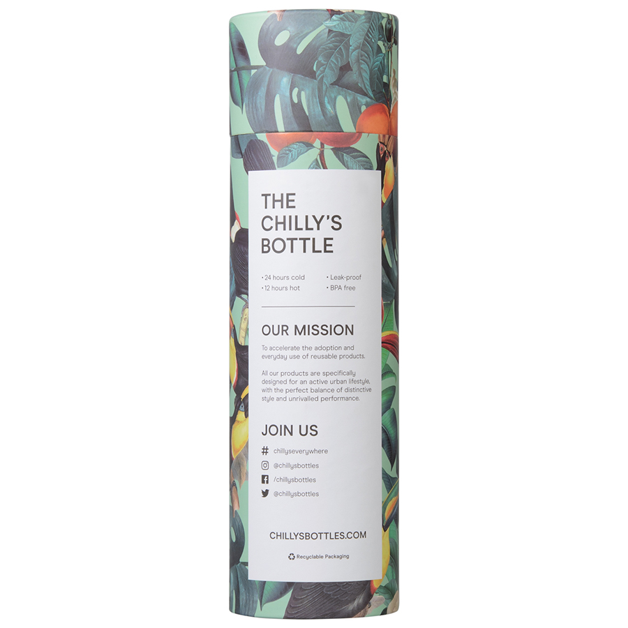 B500TRTOU Термос tropical, toucan, 500 мл Chilly's Bottles  - Вид №3