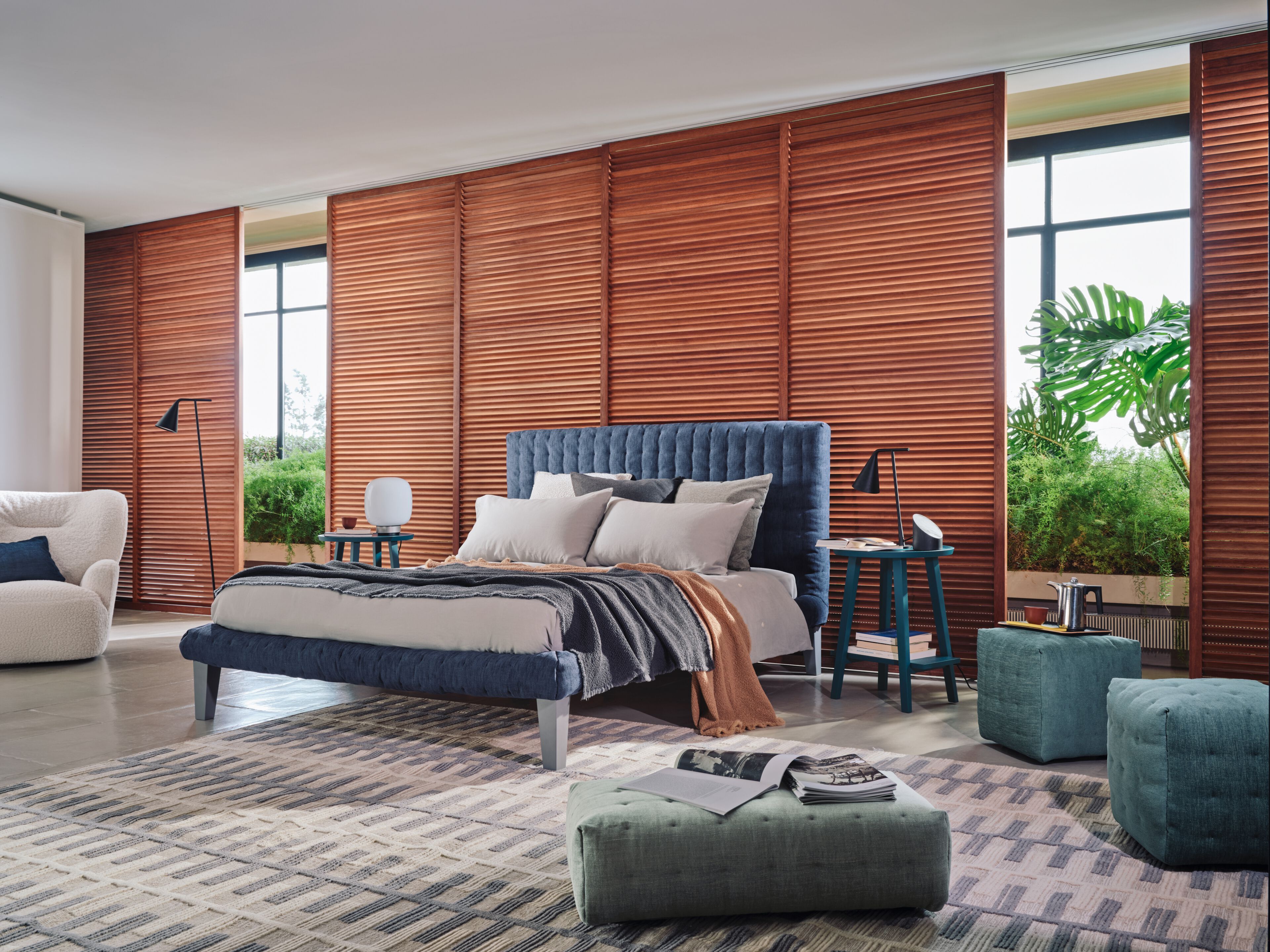 Съемная двуспальная кровать с капитонным изголовьем Gervasoni DOT ARCH-00068317 - Вид №1