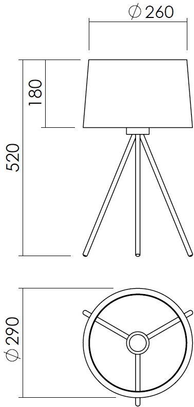 NEXO LUCE Настольная лампа из металла Oxen table lamp 2069d0 - Вид №3