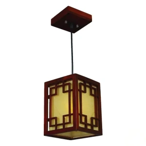 Люстра Восток 1xE27х9 Вт, мдф/акрил, цвет тёмное дерево/мультиколор