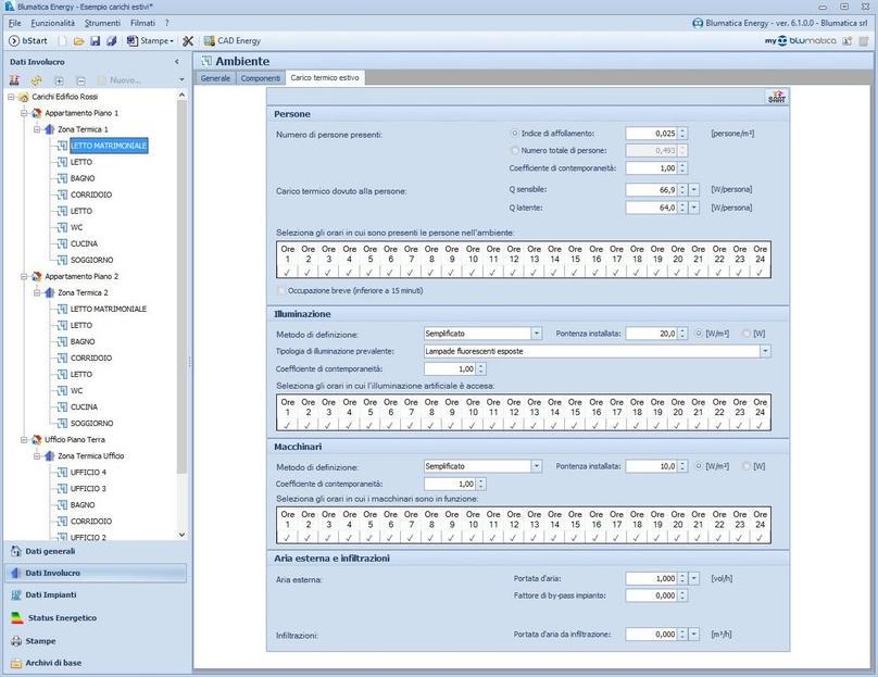 Blumatica Расчет летней системы кондиционирования sun-id-1509861 - Вид №3