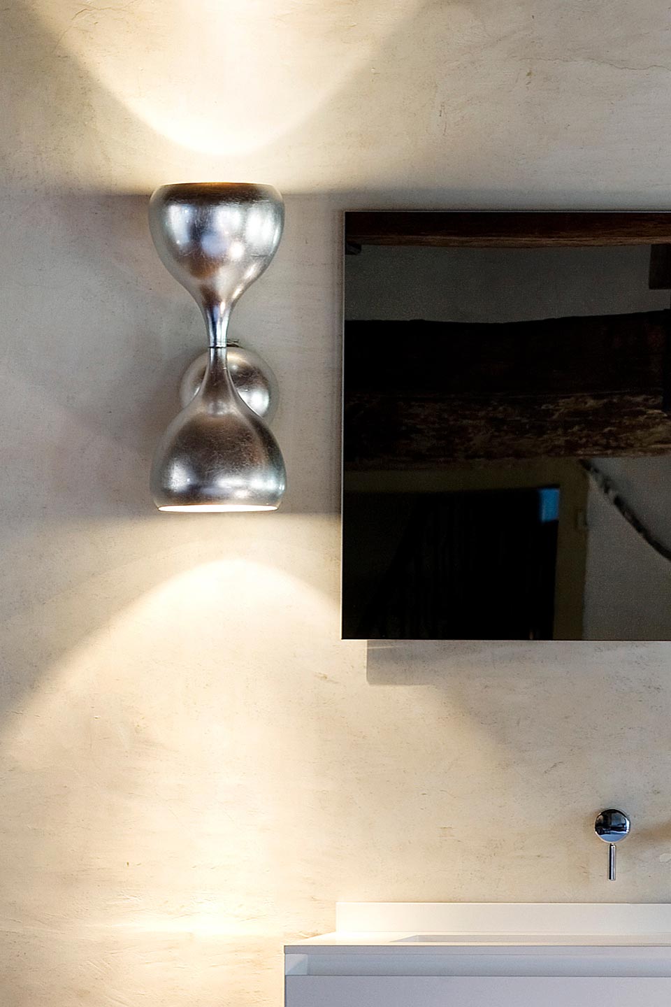 Masiero Blob A2 45 foglia argento бра 86522 - Вид №1