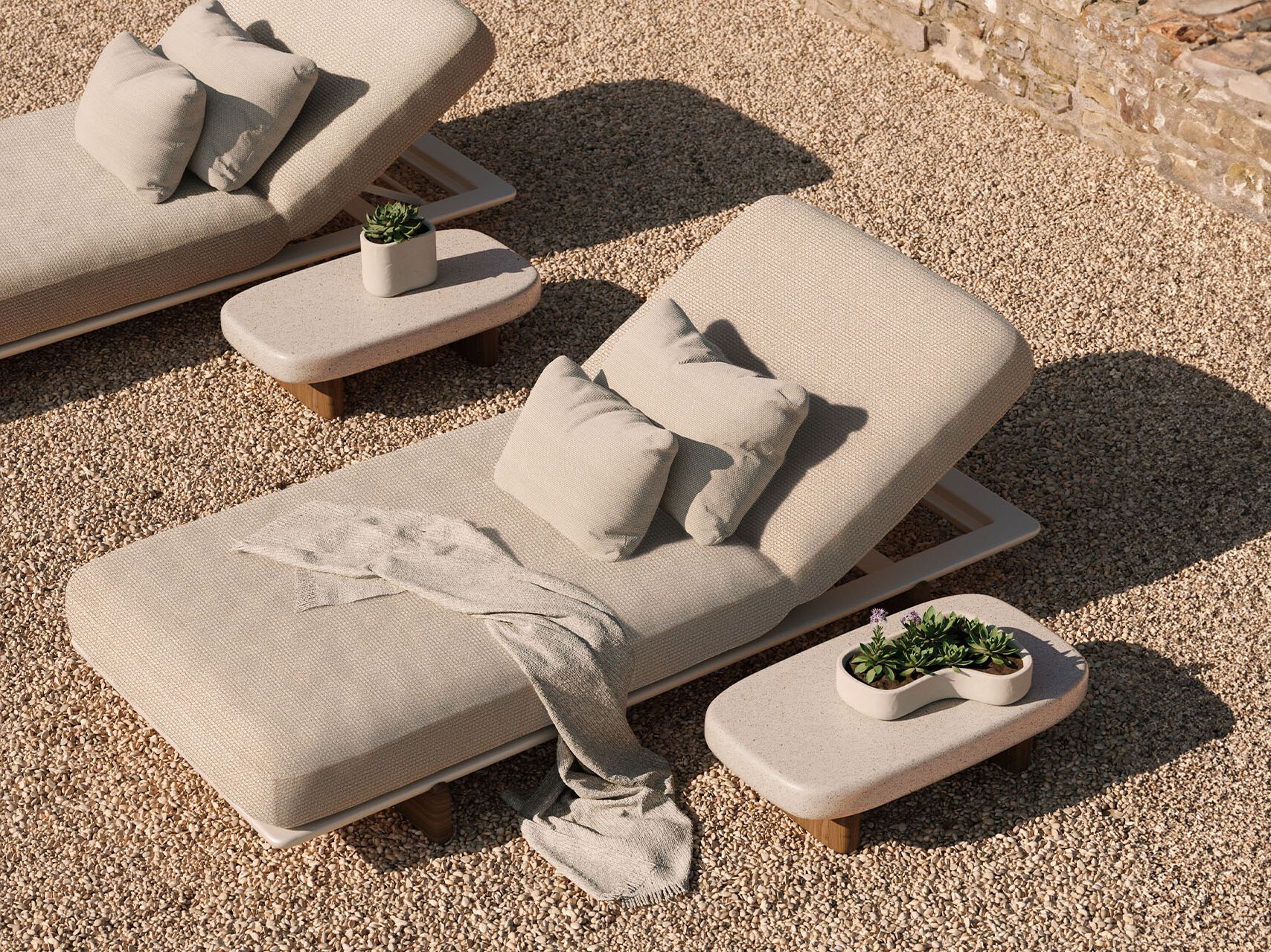 Прямоугольный низкий садовый столик Vondom Milos ARCH-00048812 - Вид №3